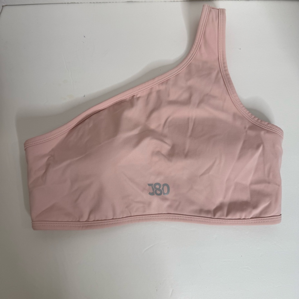 J80 Pink athletic one strap sports bra Size Small